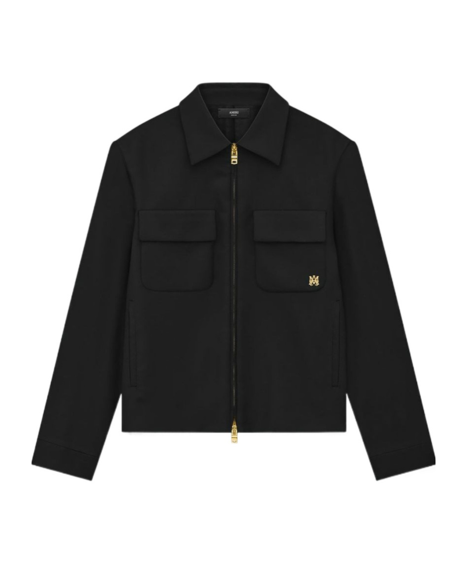 Amiri Jacket Front Side Pockets Long Sleeves In Black
