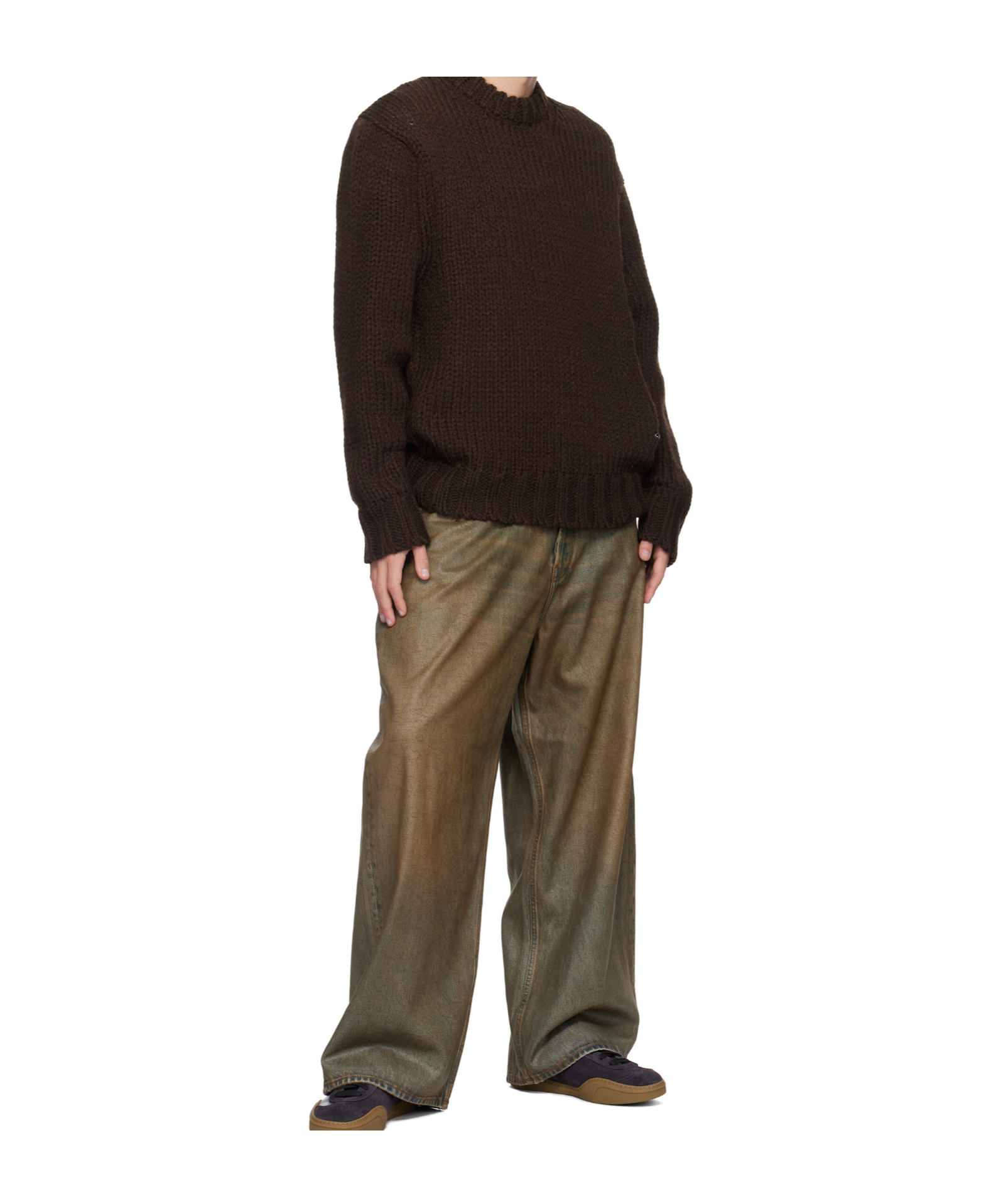 We11 Done Long-sleeved Sweater In Black