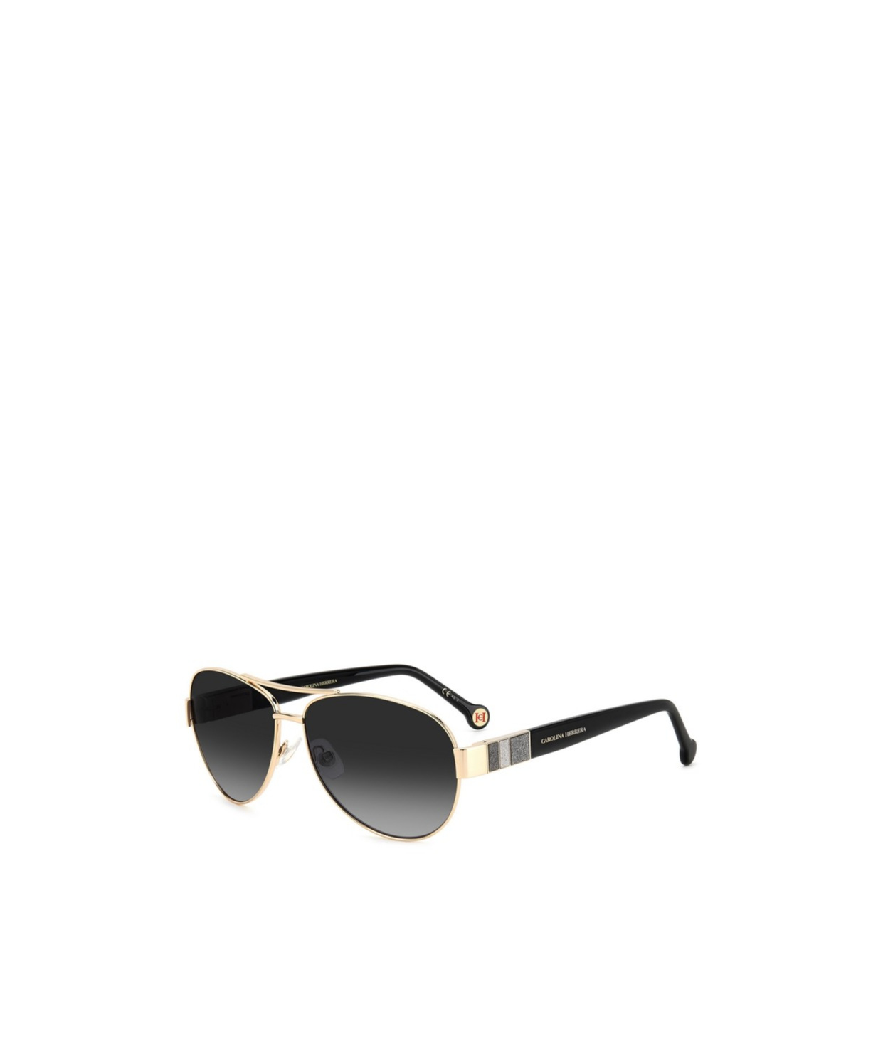 Carolina Herrera Logo Sunglasses In Black