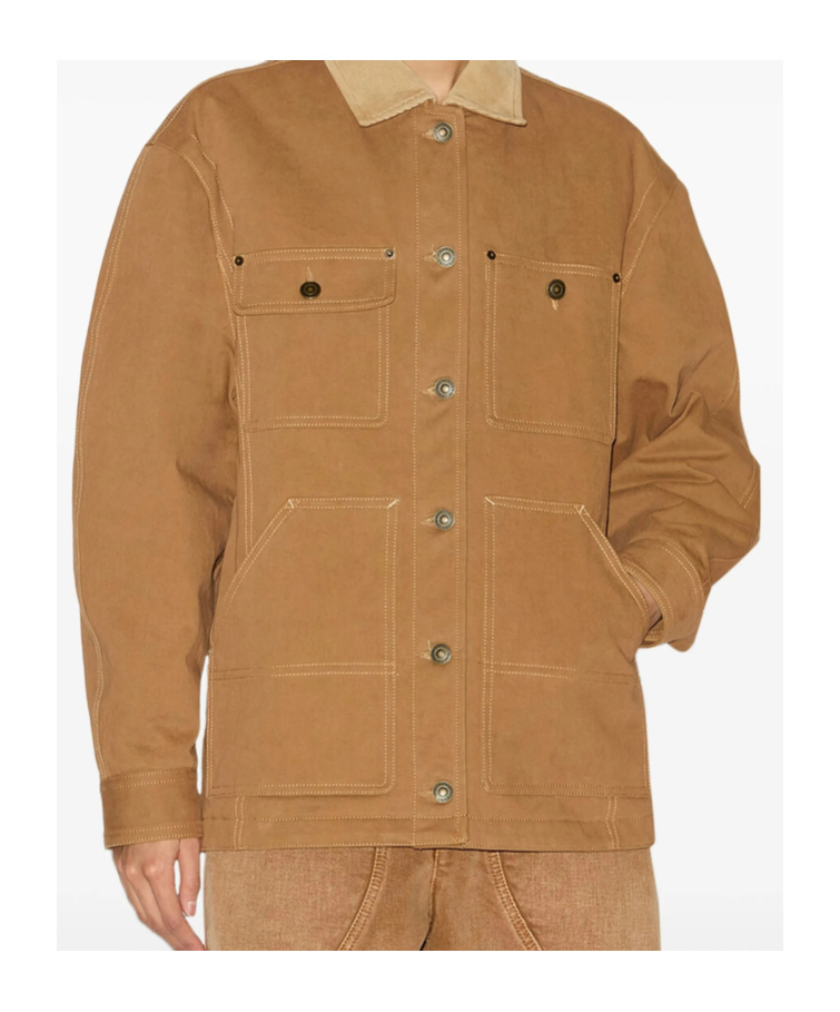 Isabel Marant Long Sleeve Casual Jacket In Brown