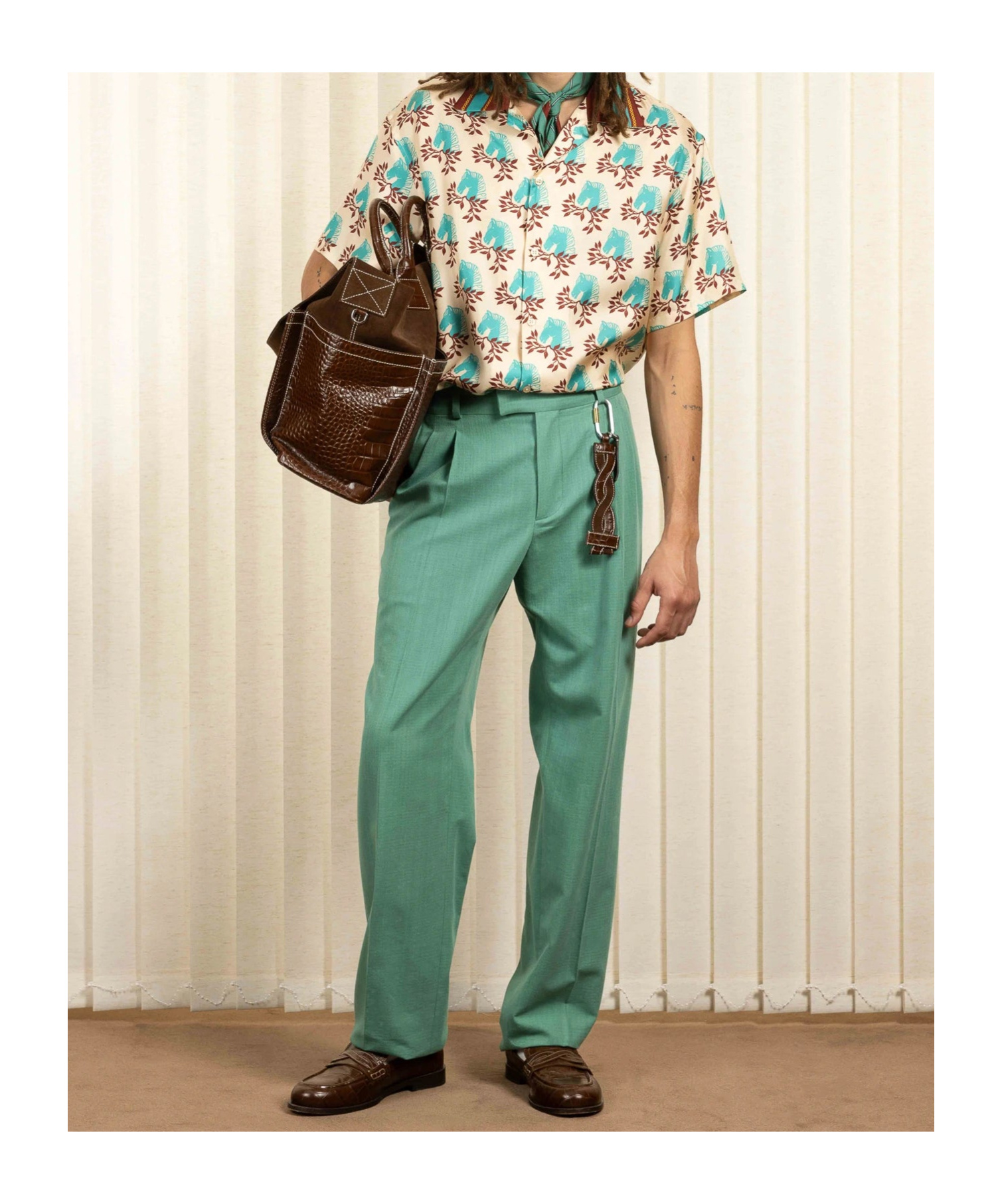 Drôle De Monsieur Horse-head Print Shirt In Multi