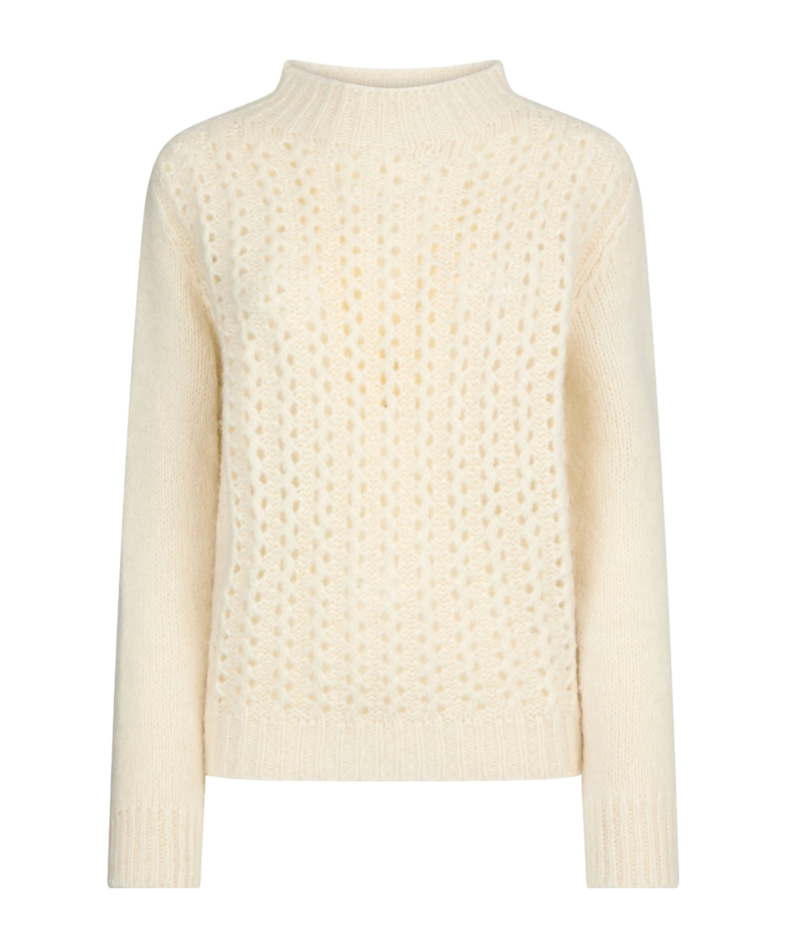 Dondup White Sweater With Classic Fit In Neutral