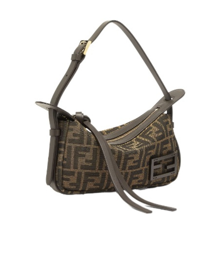 Fendi Simply Mini Shoulder Bag In Black