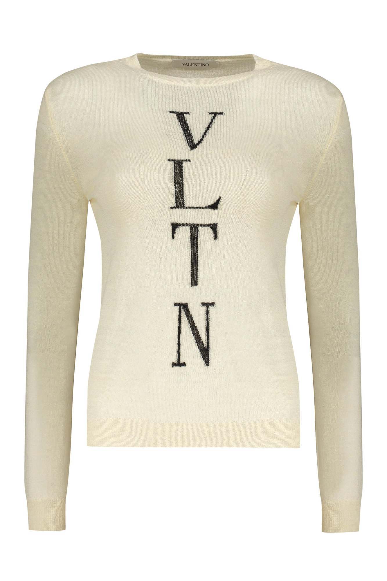 Valentino Intarsia-knit Logo Jumper