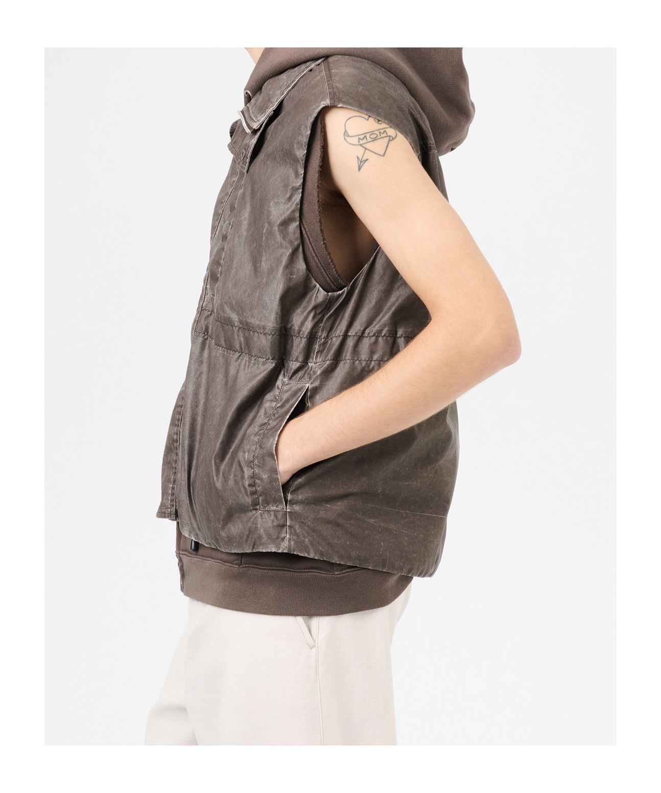 Our Legacy Vintage Effect Sleeveless Vest With Front Pocket In Black