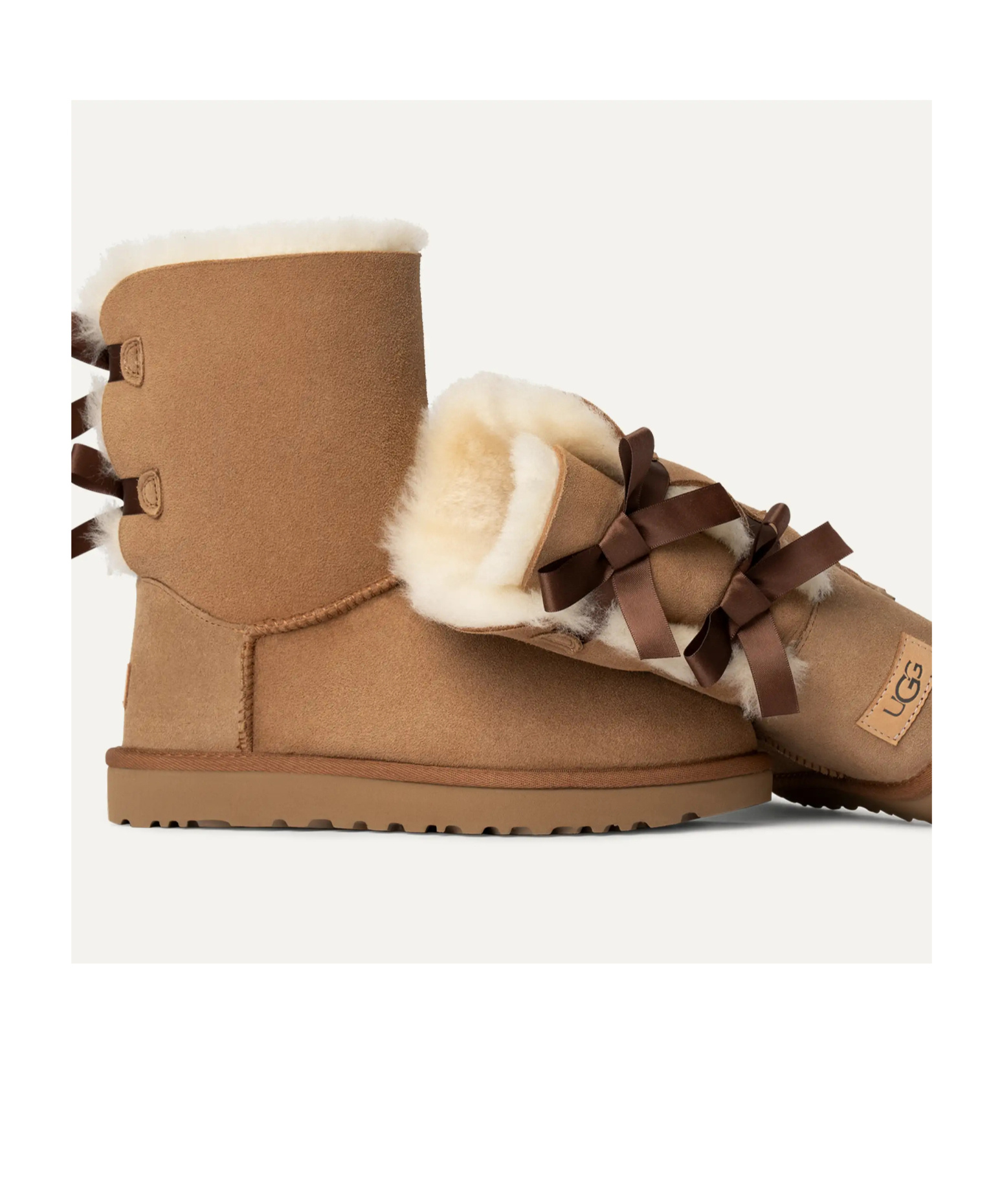 Ugg Round-toed Ankle Boots In Brown