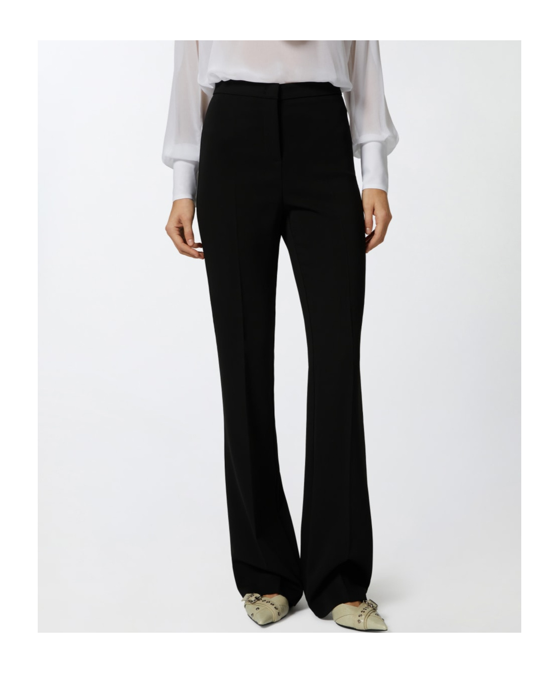Pinko High-waisted Trousers In Black