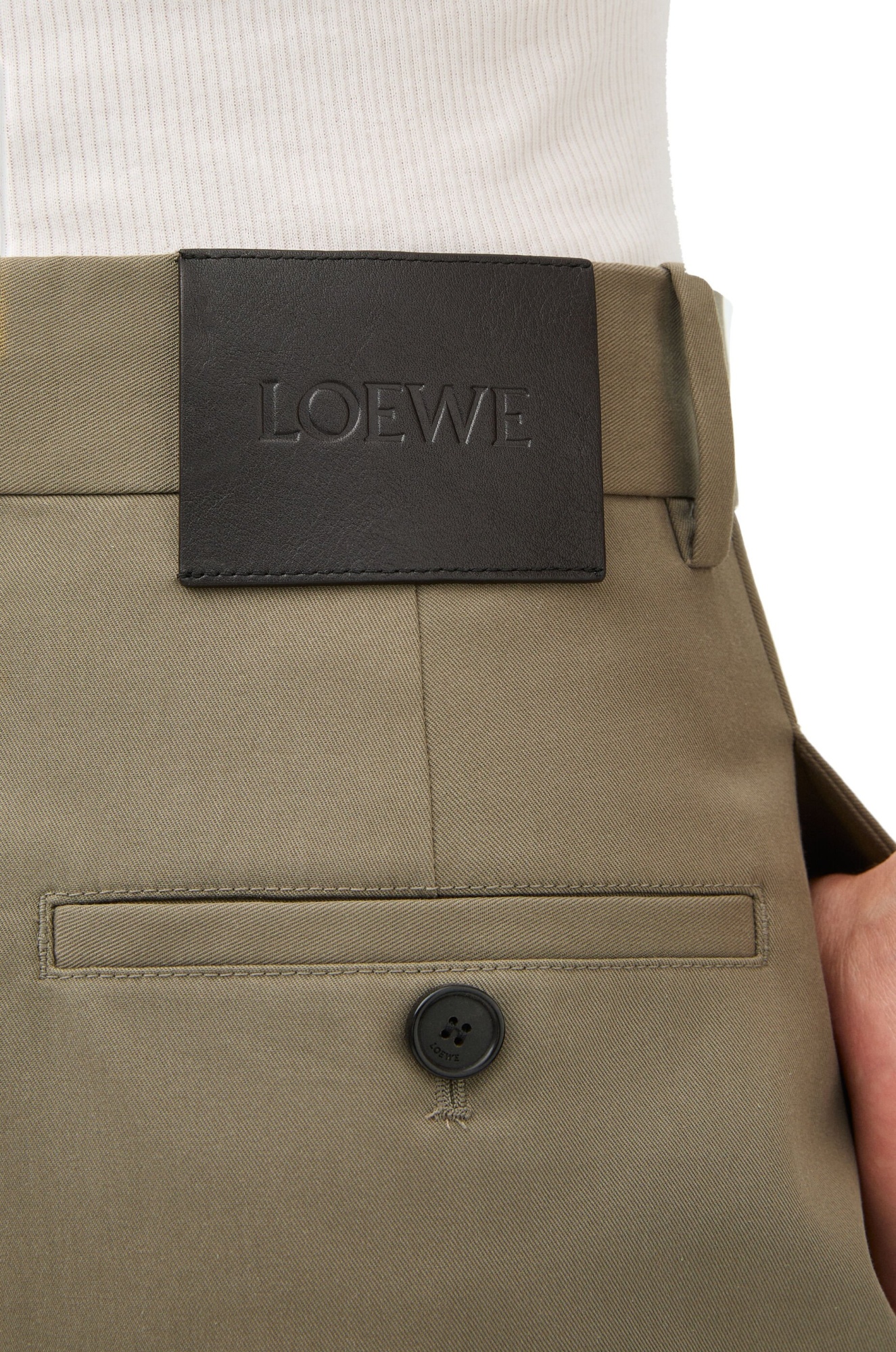 LOEWE TROUSERS IN COTTON AND SILK