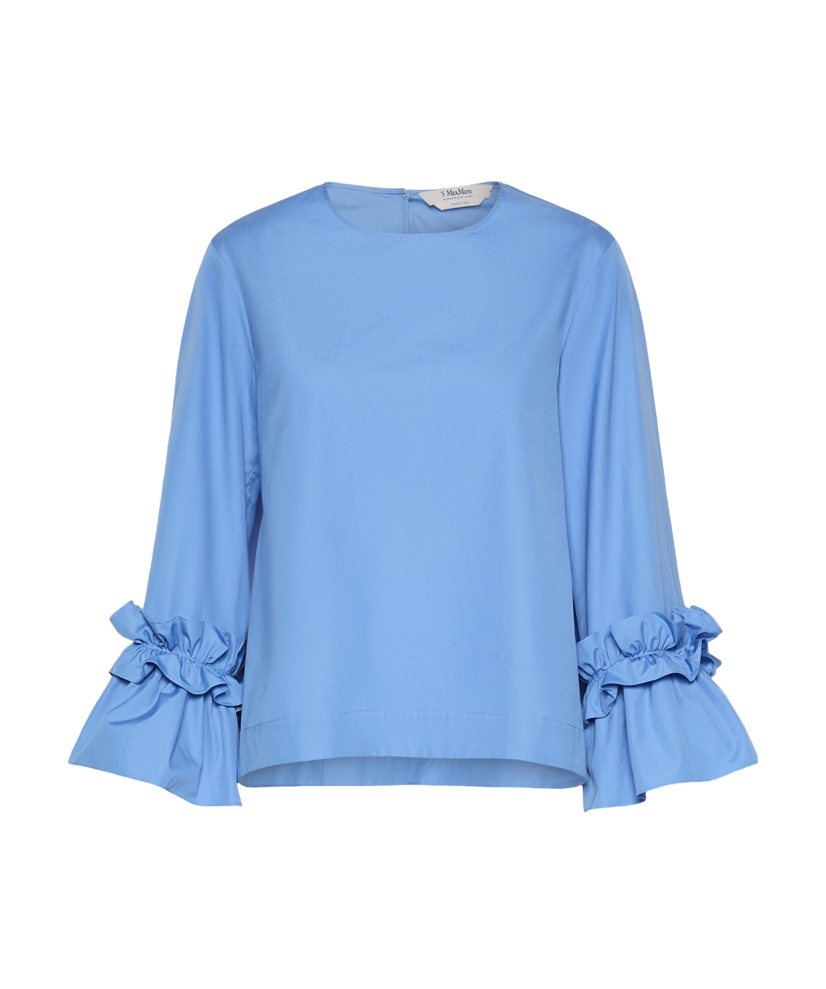 Max Mara Valzer Blouse In Light Blue