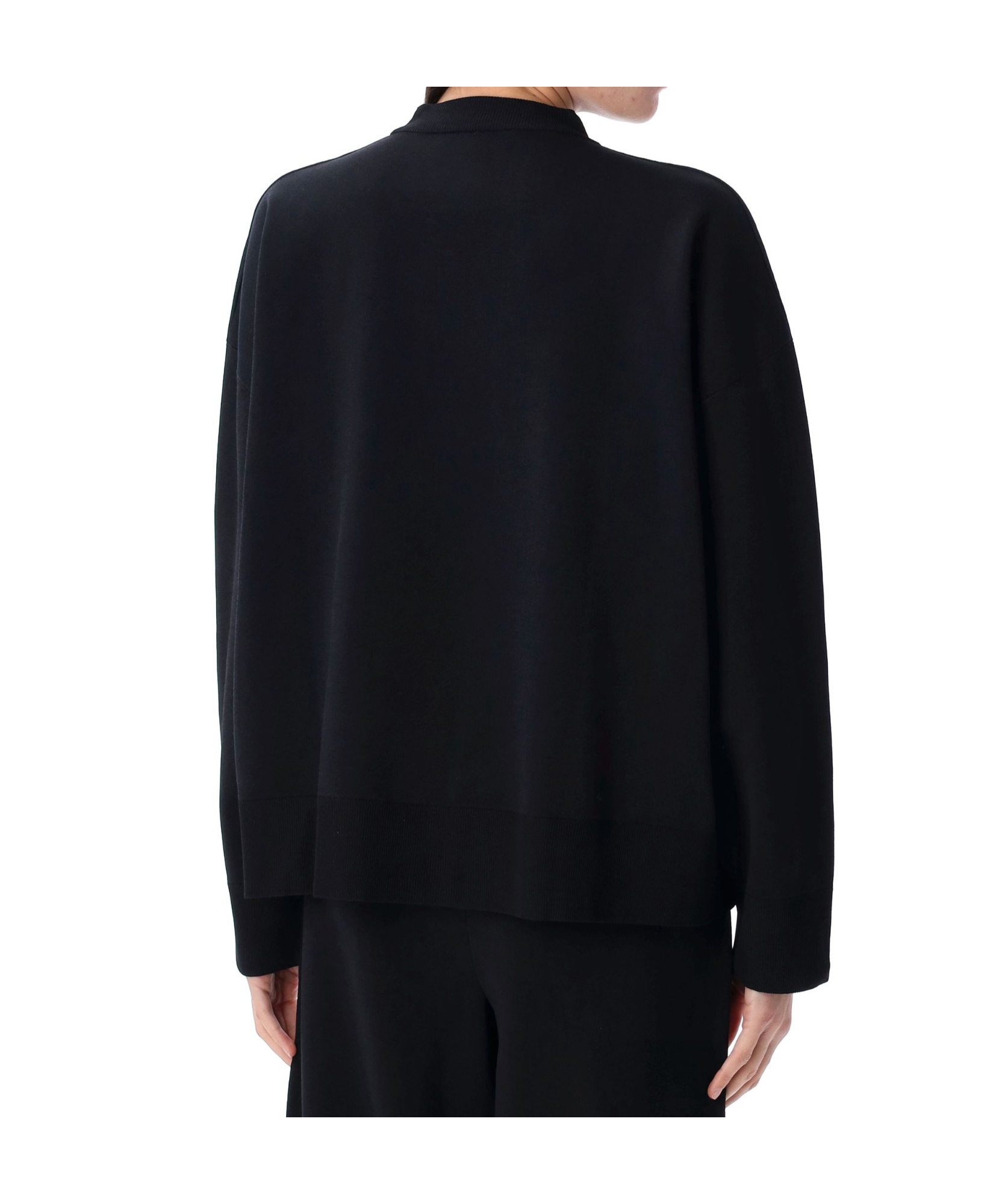 Shop Studio Nicholson Idro Crewneck Sweatshirt In Dark Navy