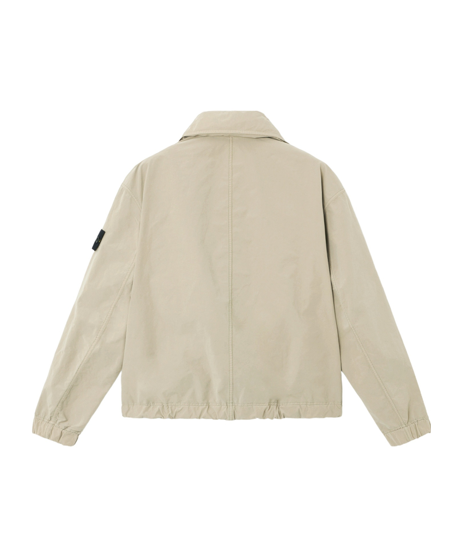 Stone Island Shirt Jacket With Anti-drop And Concealed Hood In Neutral