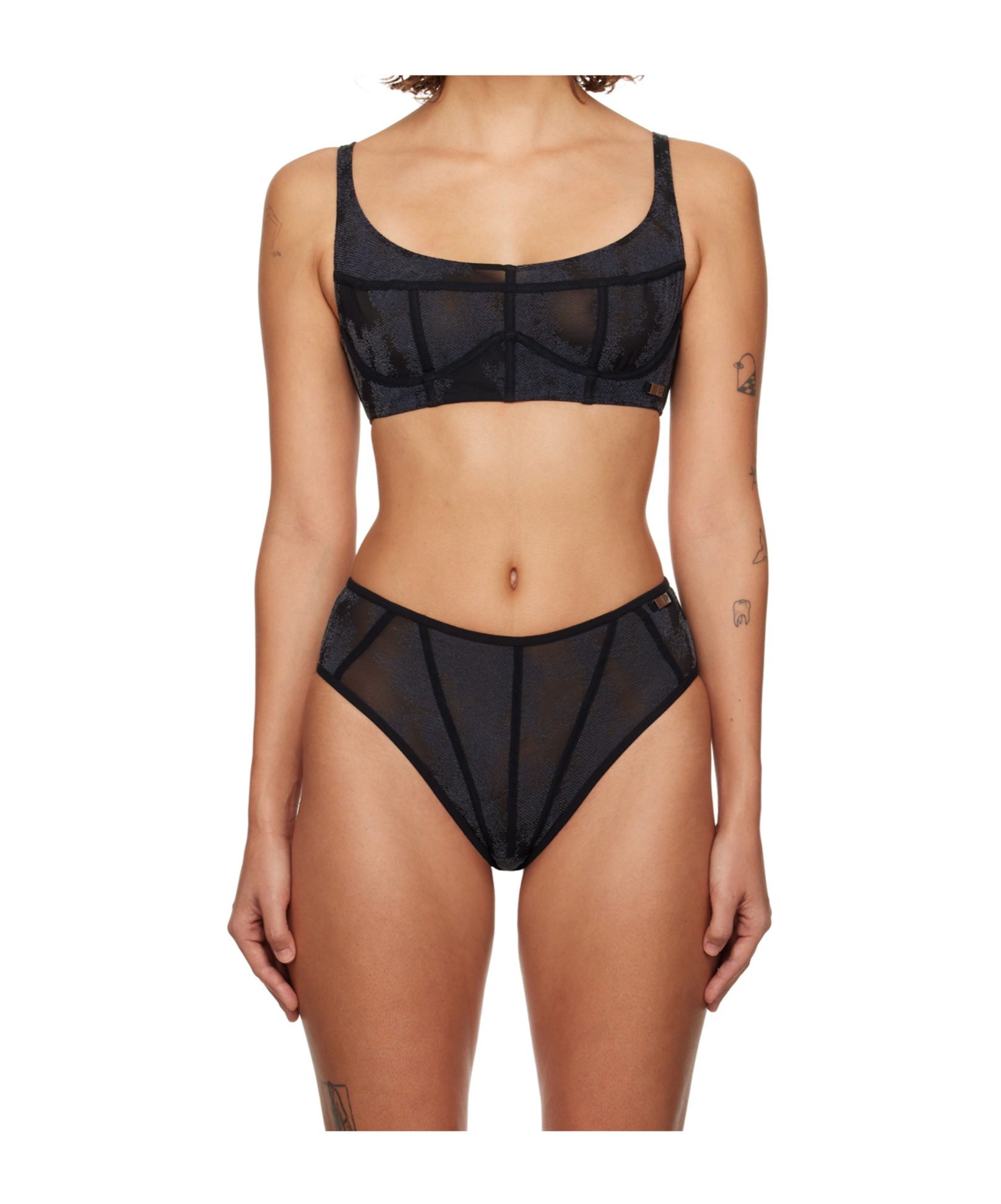 Diesel Savage X Fenty Edition C-longline Bra In Nude