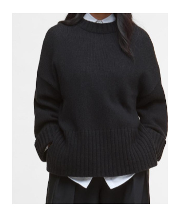 Barbour Sophia Knitted Jumper In Black