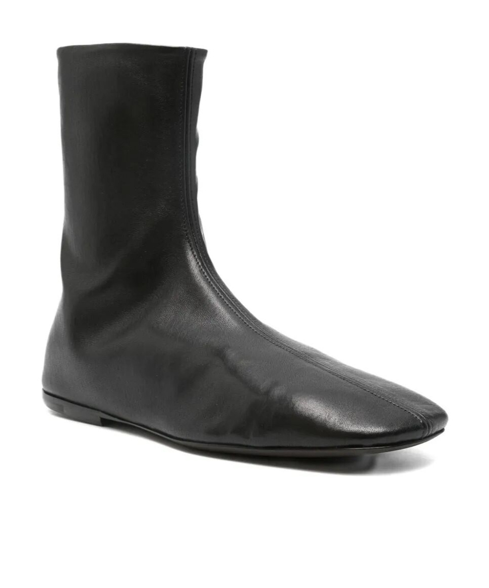 Dries Van Noten Women Leather Ankle Boots In Black