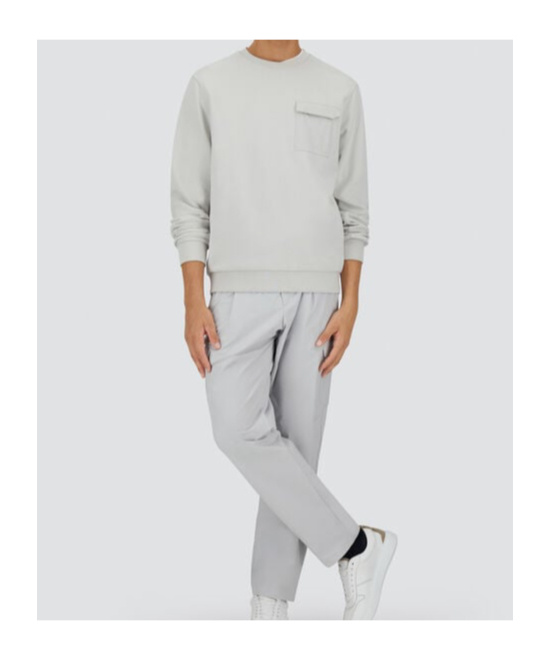 Herno Cotton Sweater And And Nylon Maestro Sweatshirt In Ice