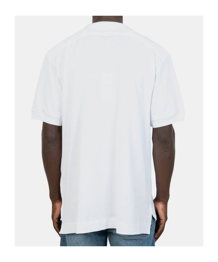 Lacoste Poloshirt Mit V-ausschnitt In White