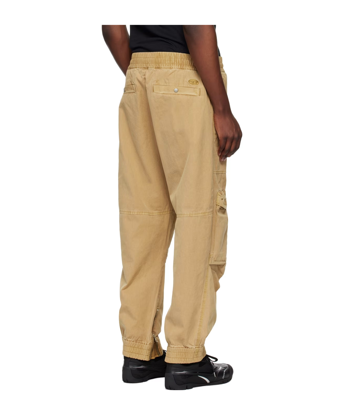 Diesel P-beeck Tapered Trousers In Nude