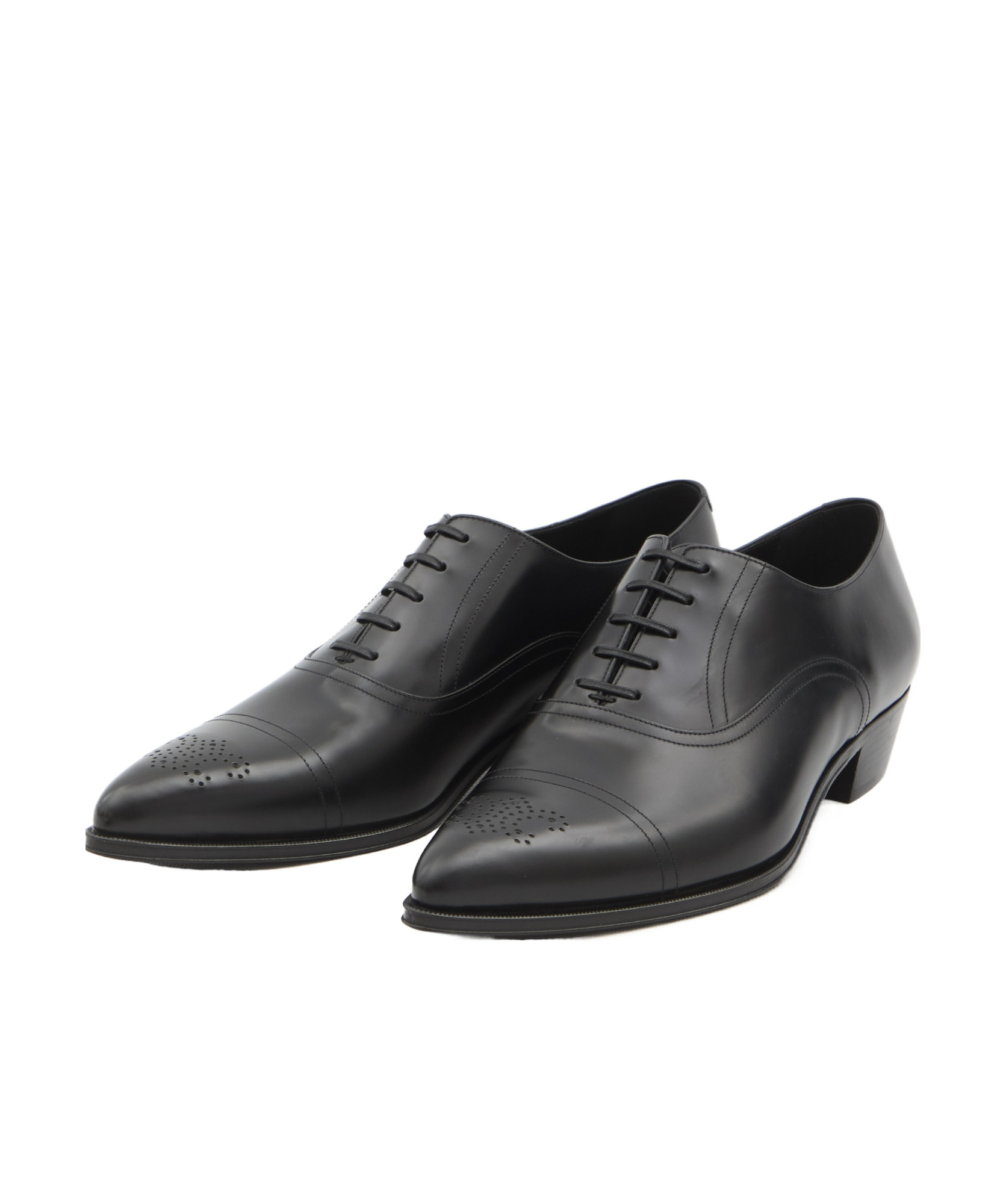 Celine Pointed Oxfords In Black
