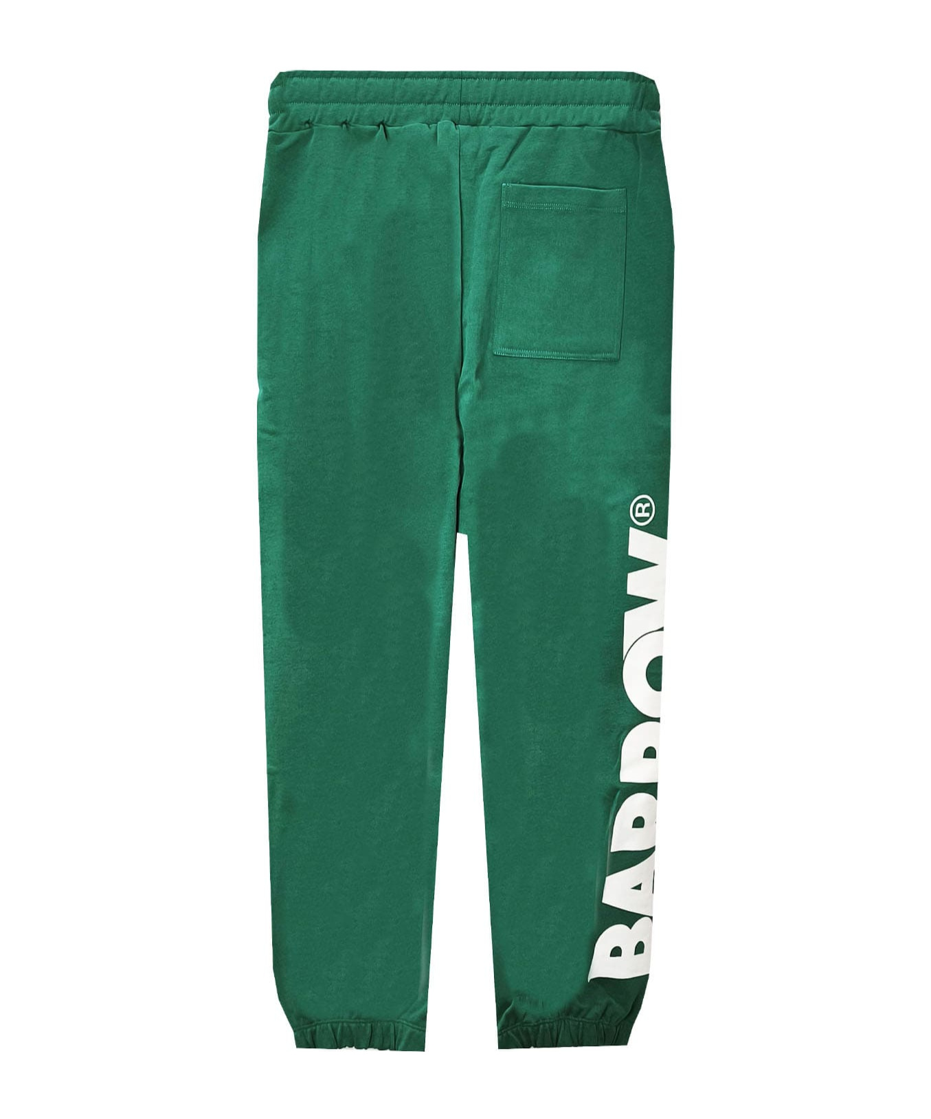 Barrow Smiley Face Sweatpants In Green