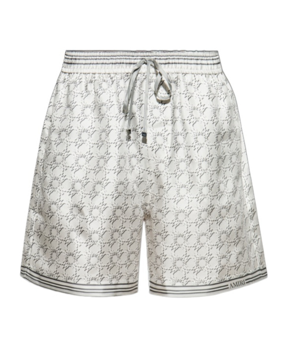 Amiri Elastic Waist Shorts In White