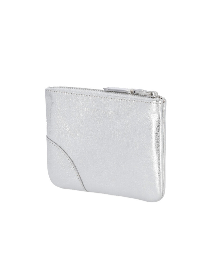 Comme Des Garçons Logo Wallet In White