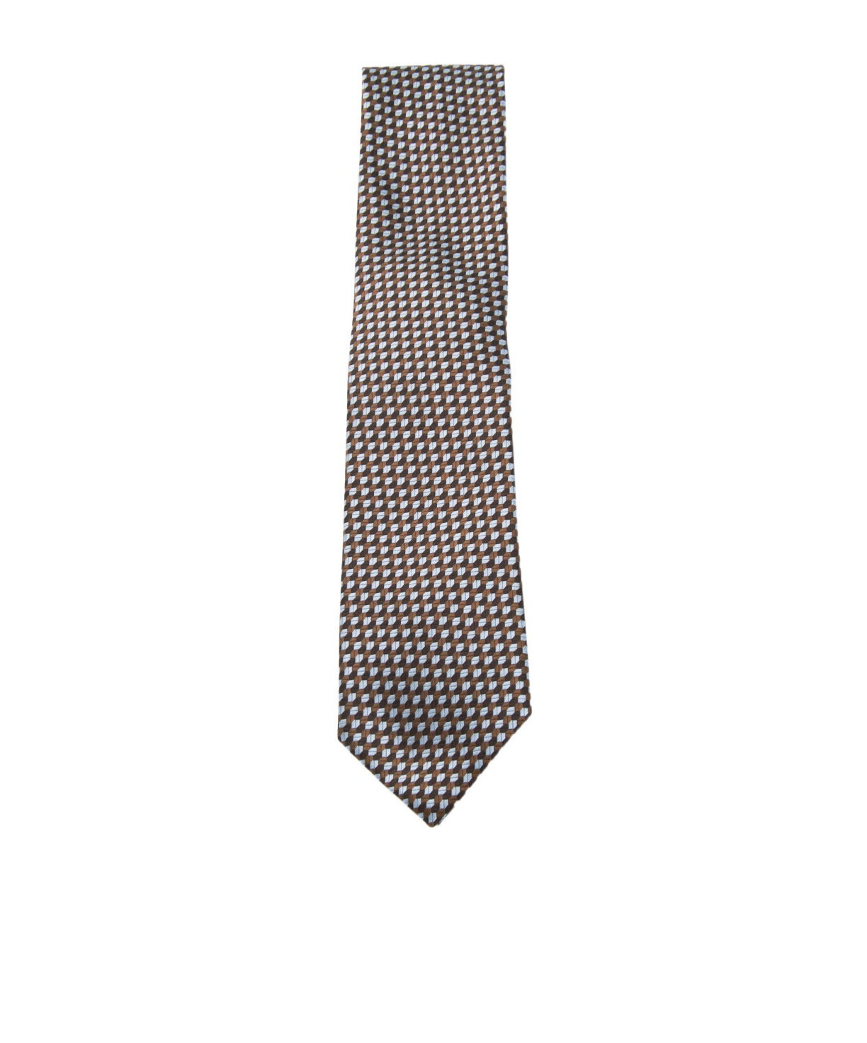 Zegna Pointed Tie In Brown