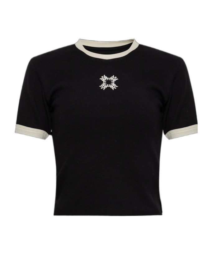 Amiri Open-necked Black Shirt In Black