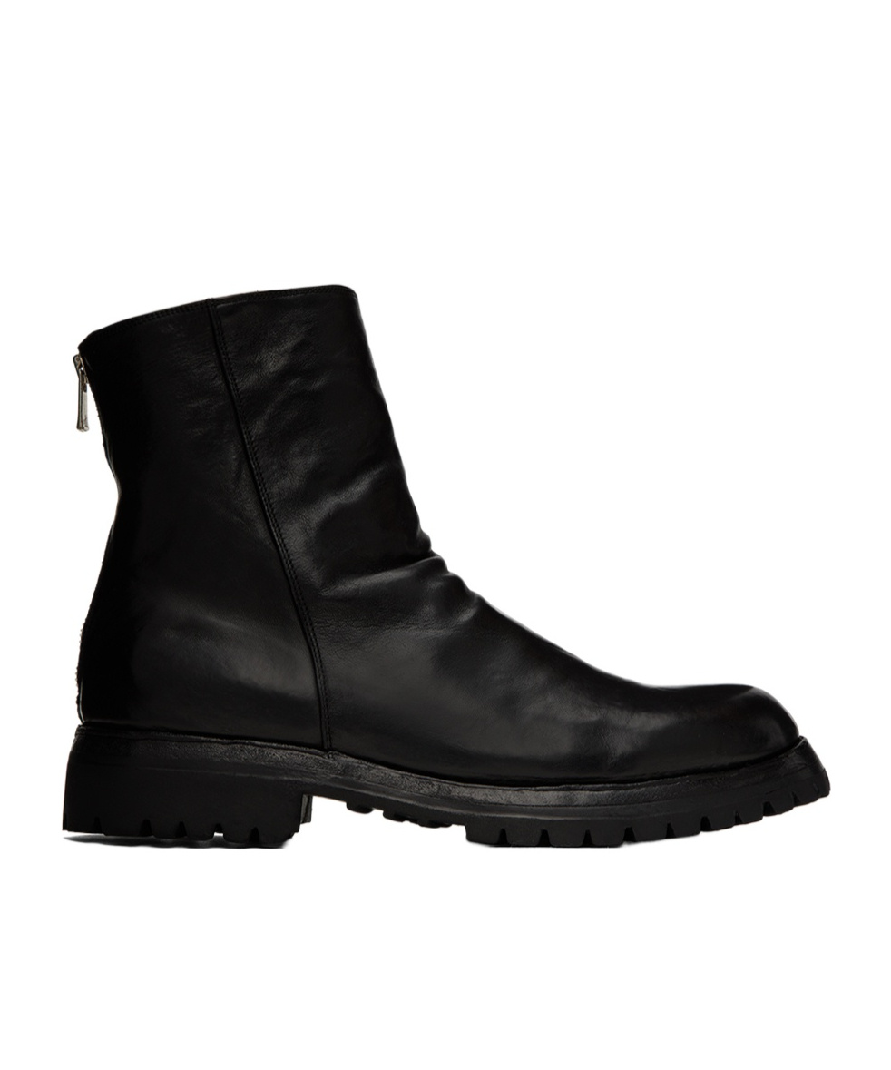 Officine Creative Ikonic 006 Zipper Boots In Black