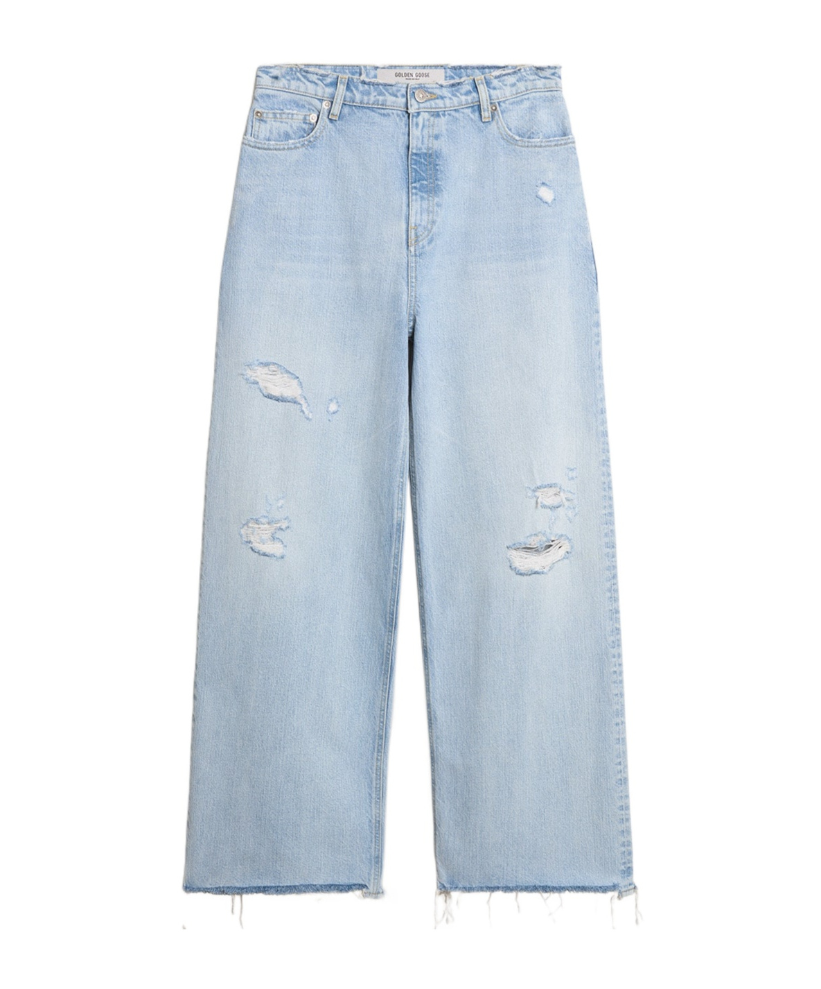 Golden Goose Womens Pants In Lived-in Effect Denim In Blue