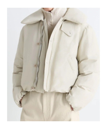 Lemaire Bubble-collar Puffer Jacket In Burgundy