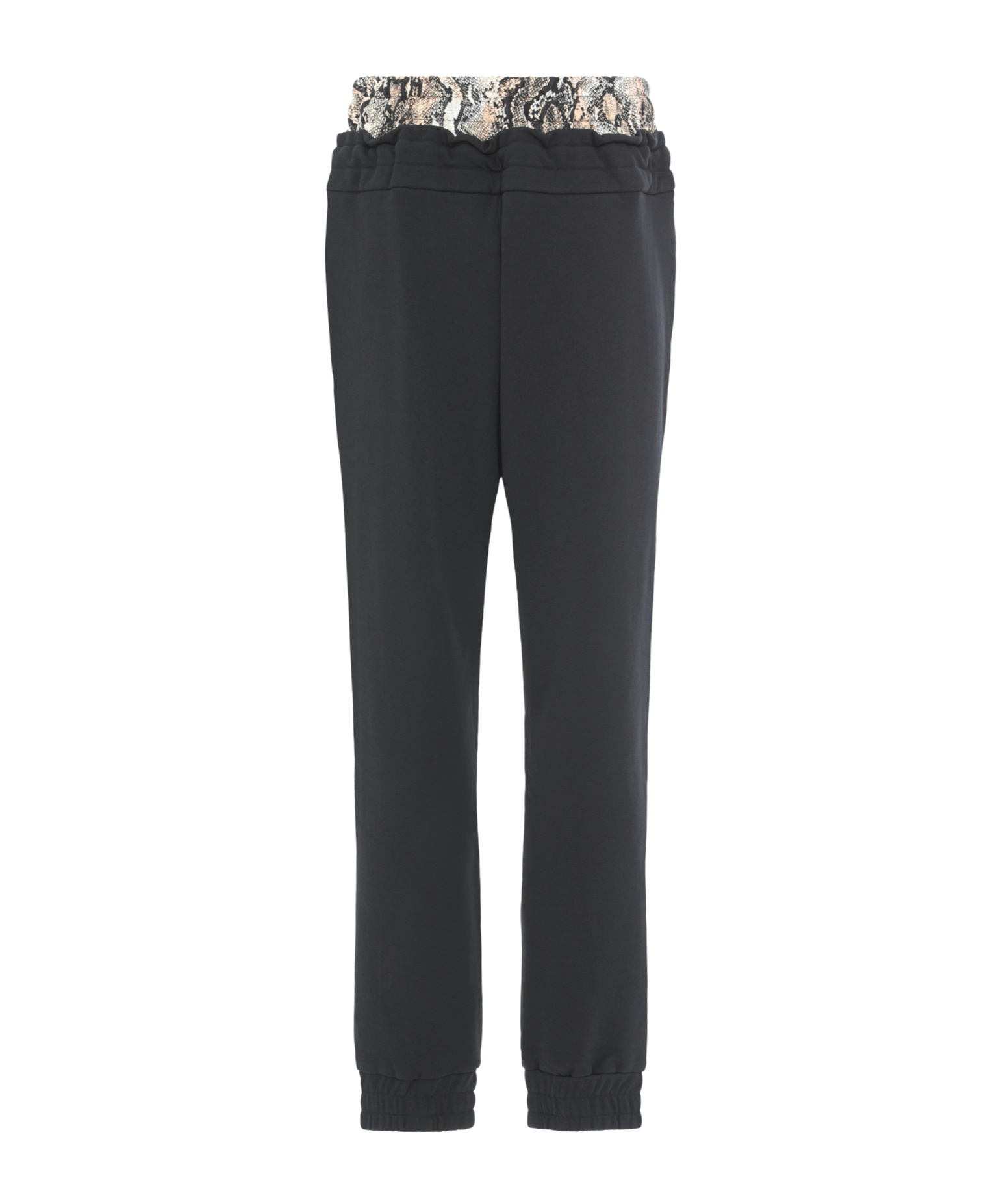 Just Cavalli Soft Fabric Jogger Style Trousers In Black