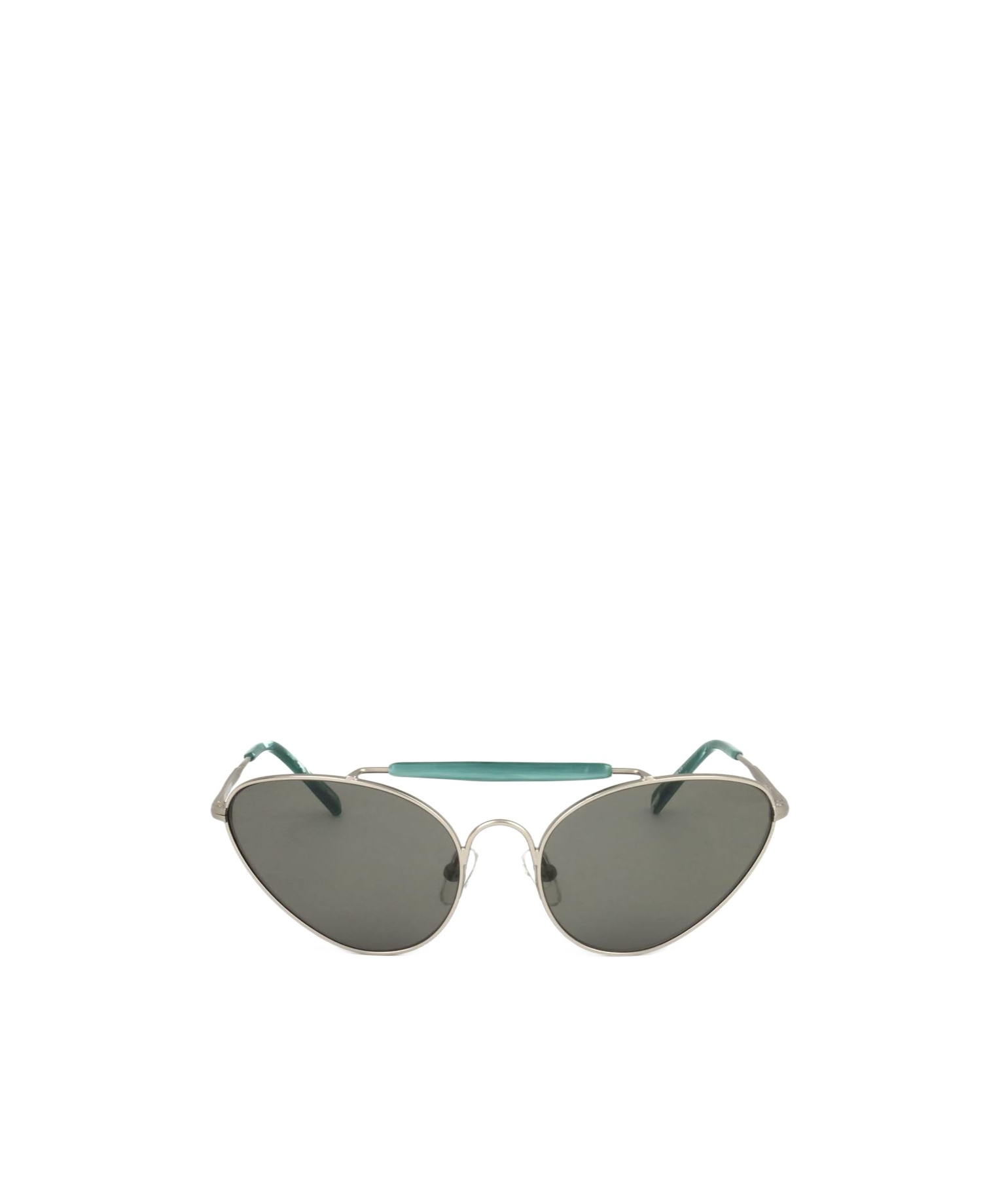 Dries Van Noten Linda Farrow X  Pilot Frame Sunglasses In Gray