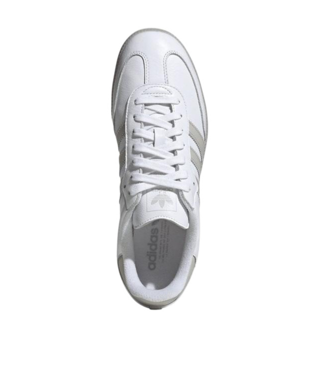 Adidas Originals Samba Og Leather Low-top Sneakers In White/grey