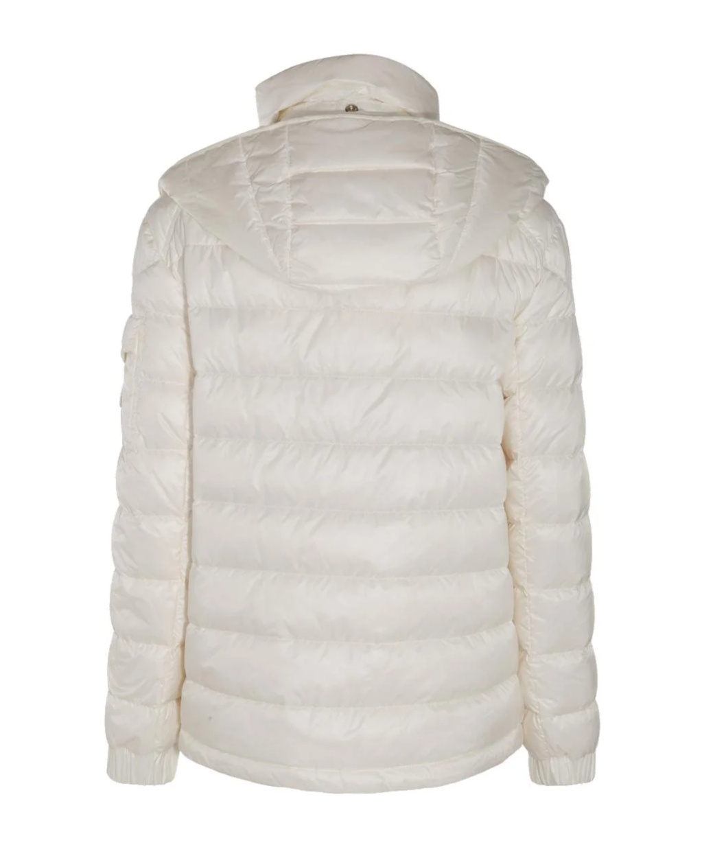 Moncler Long-sleeved Down Jacket In White