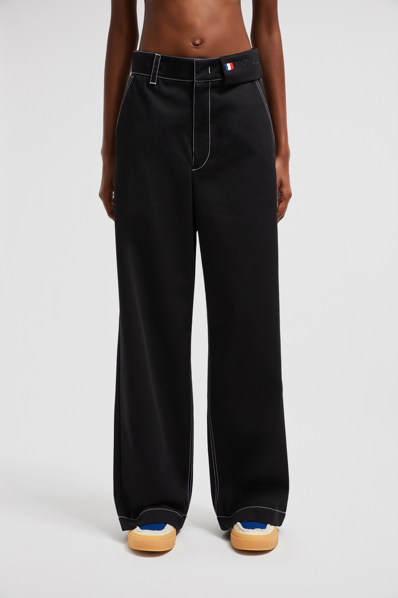 Moncler X Palm Angels Co-branded Pocket Casual Pants In Black