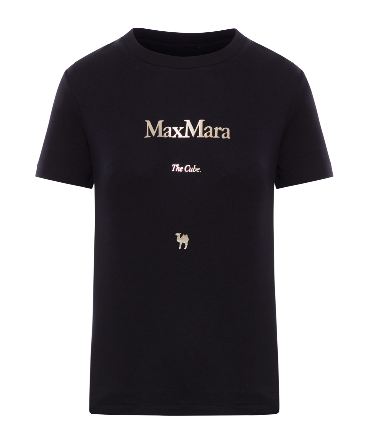 Max Mara Short-sleeved T-shirt In Black