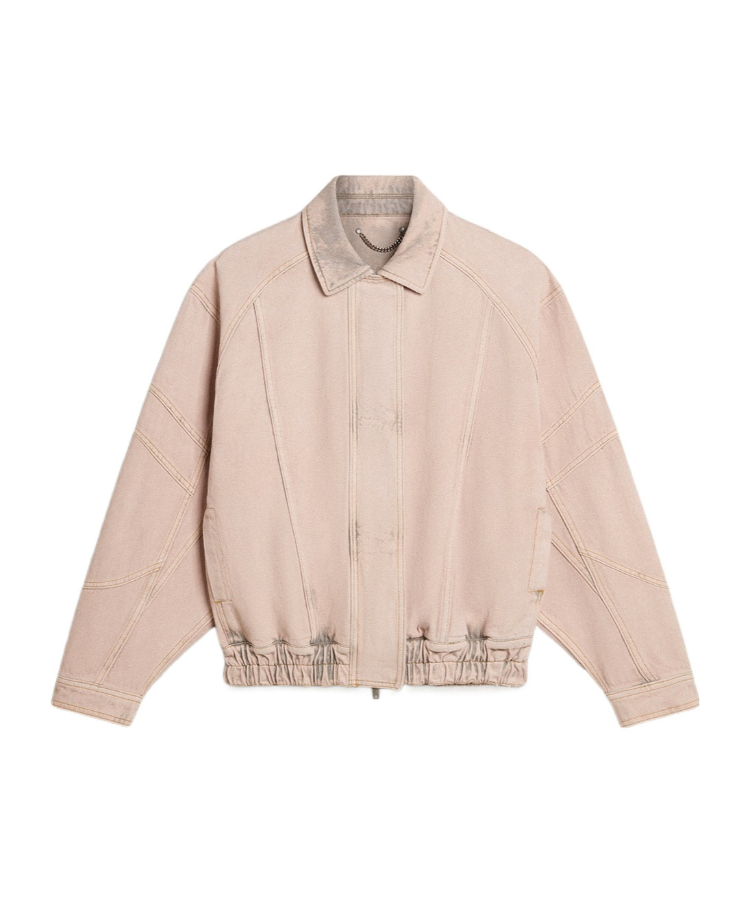 Golden Goose 'nancy' Cotton Bomber Jacket In Nude