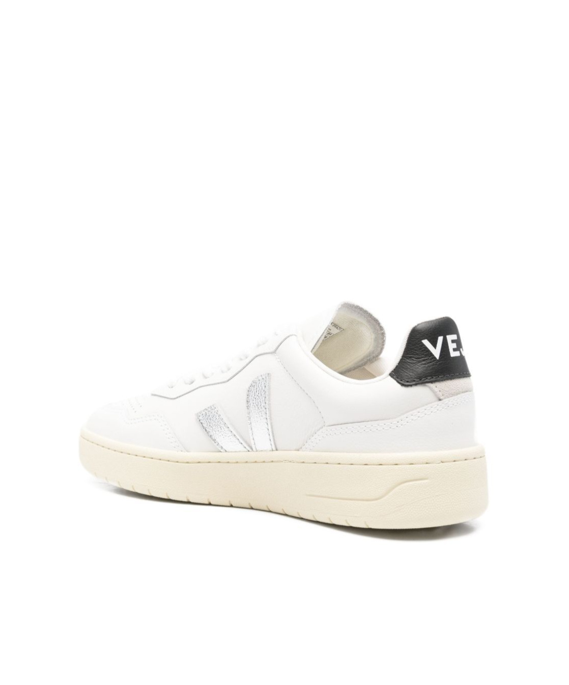 Veja V-90 Low-top Leather Sneakers In White