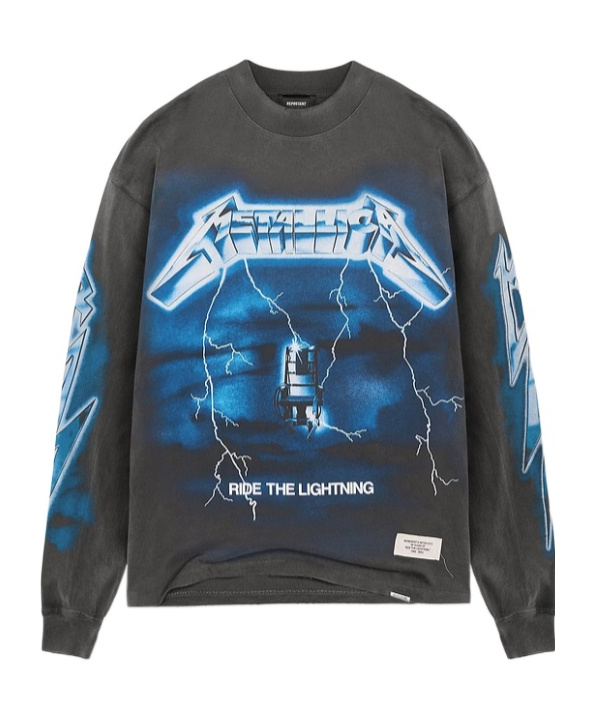 Represent Ative X Metallica Round-collar T-shirt In Black