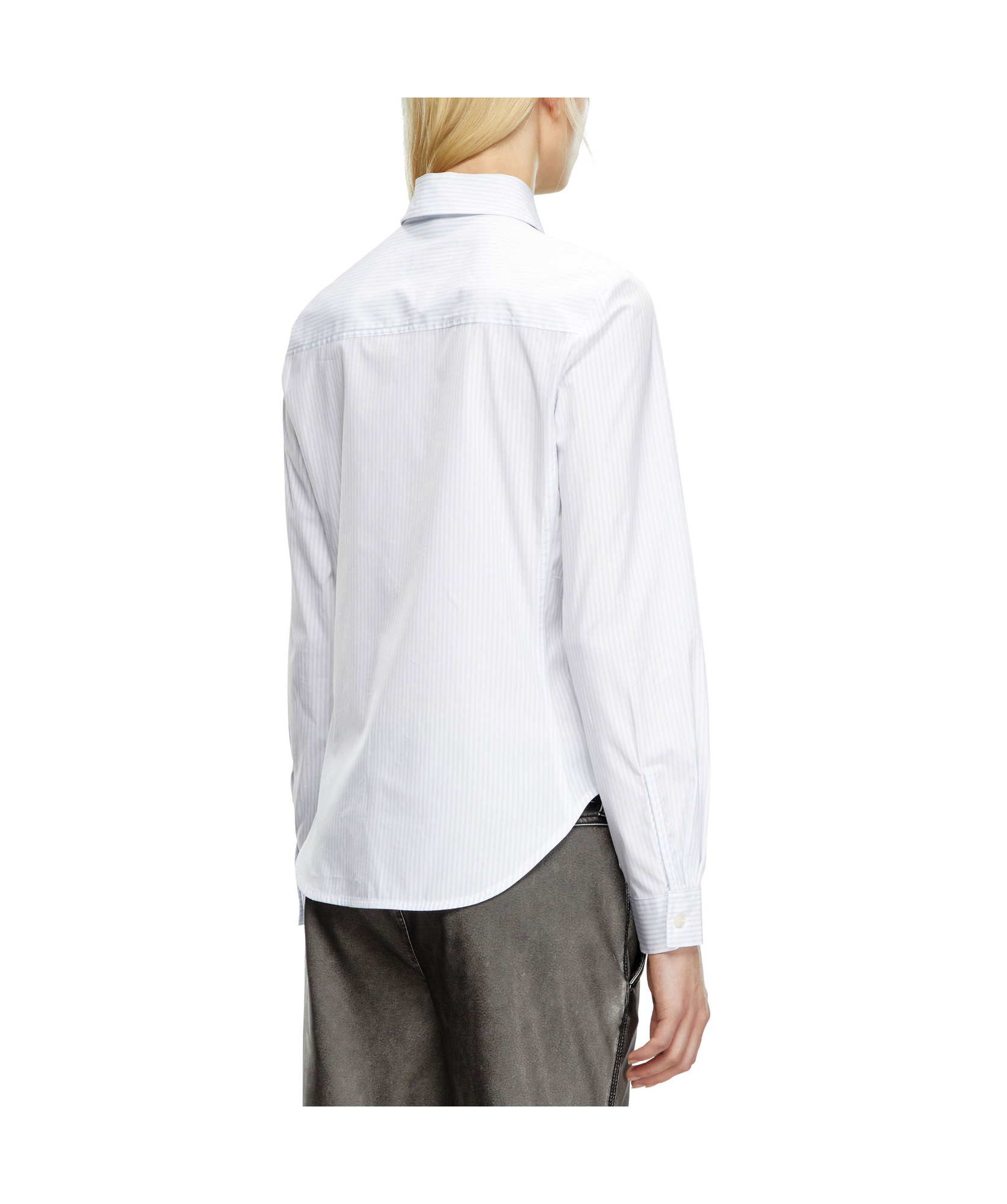 Diesel C-gisel-p2 Striped Shirt In White