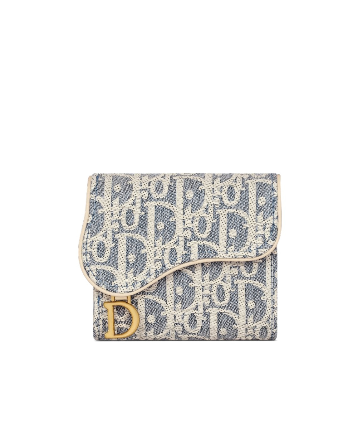 DIOR SADDLE LOTUS WALLET