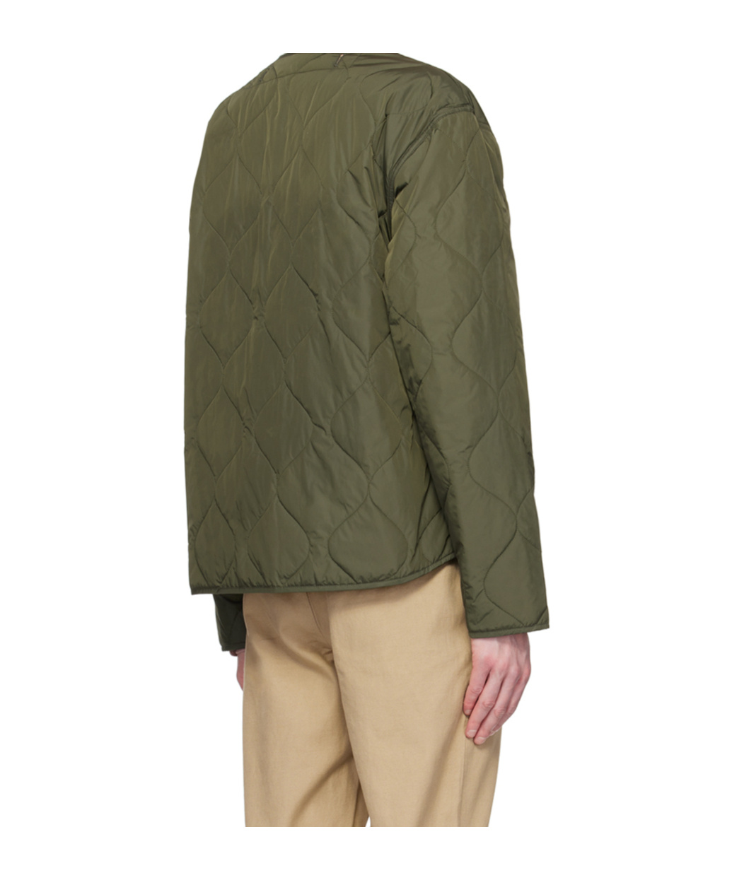 Officine Generale Double-sided Quilted Casual Jacket In Green