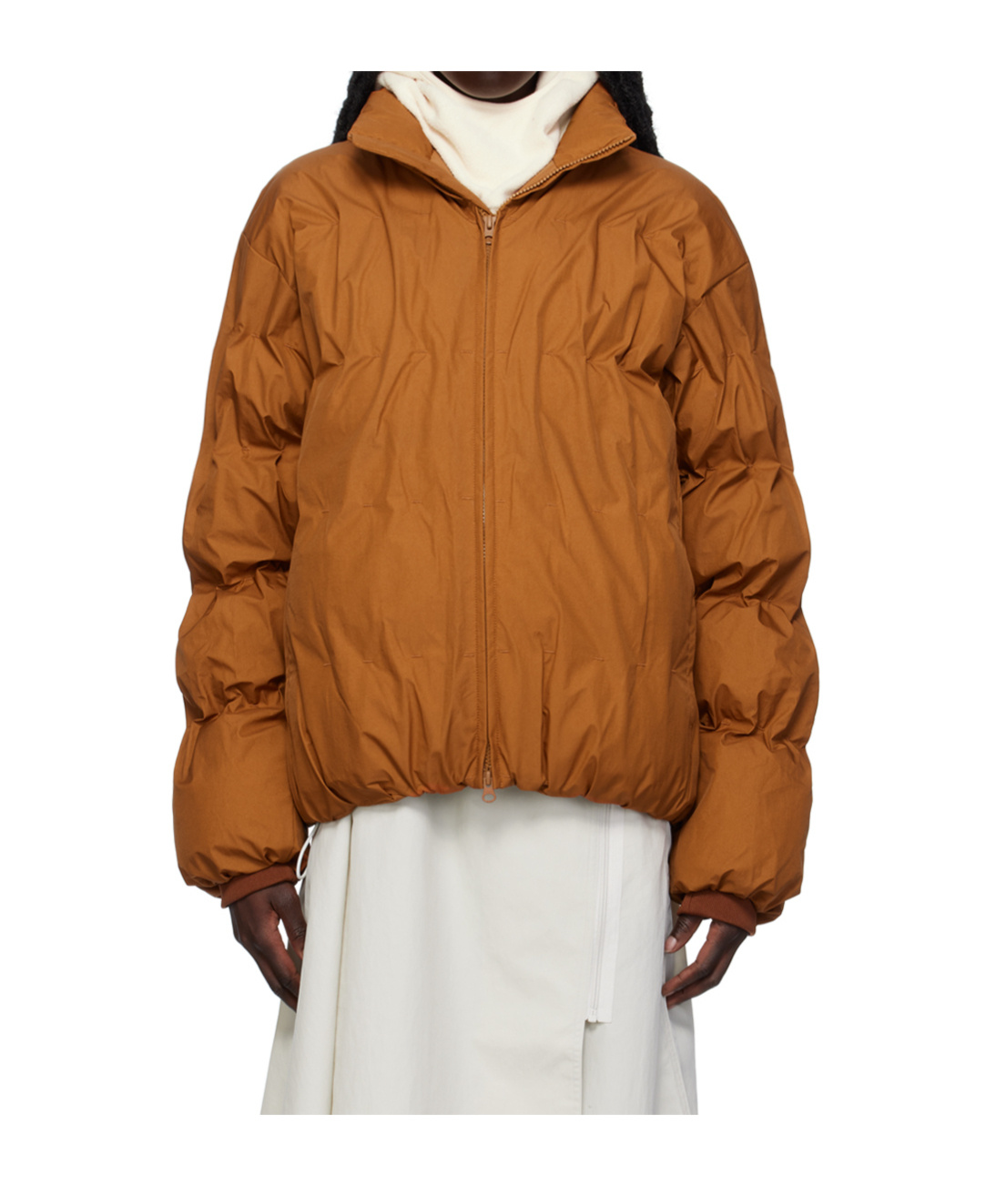 Post Archive Faction (paf) Pleated Down Jacket