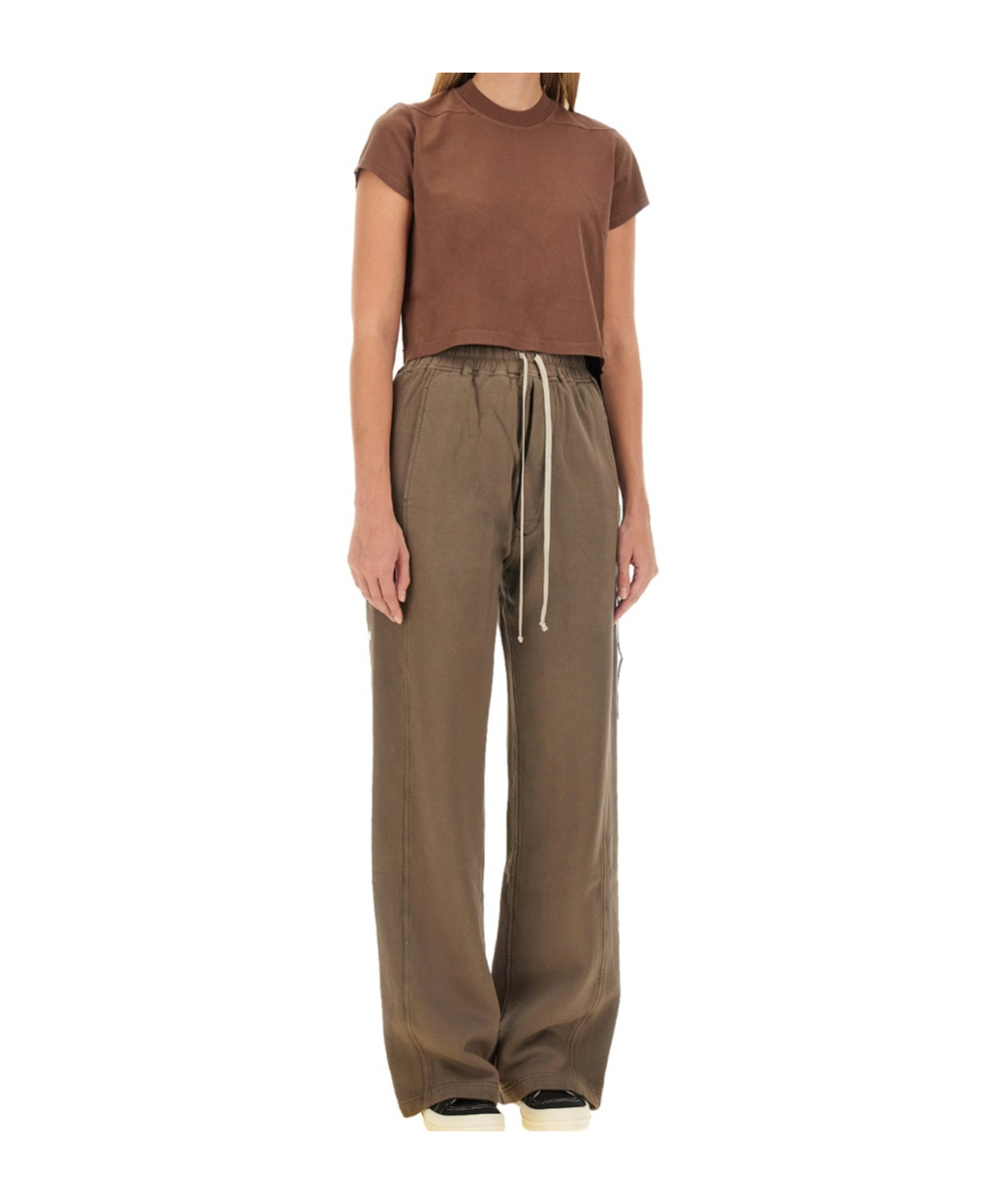 Rick Owens Drkshdw Drkshdw By Rick Owens Small Levet T-shirt In Brown