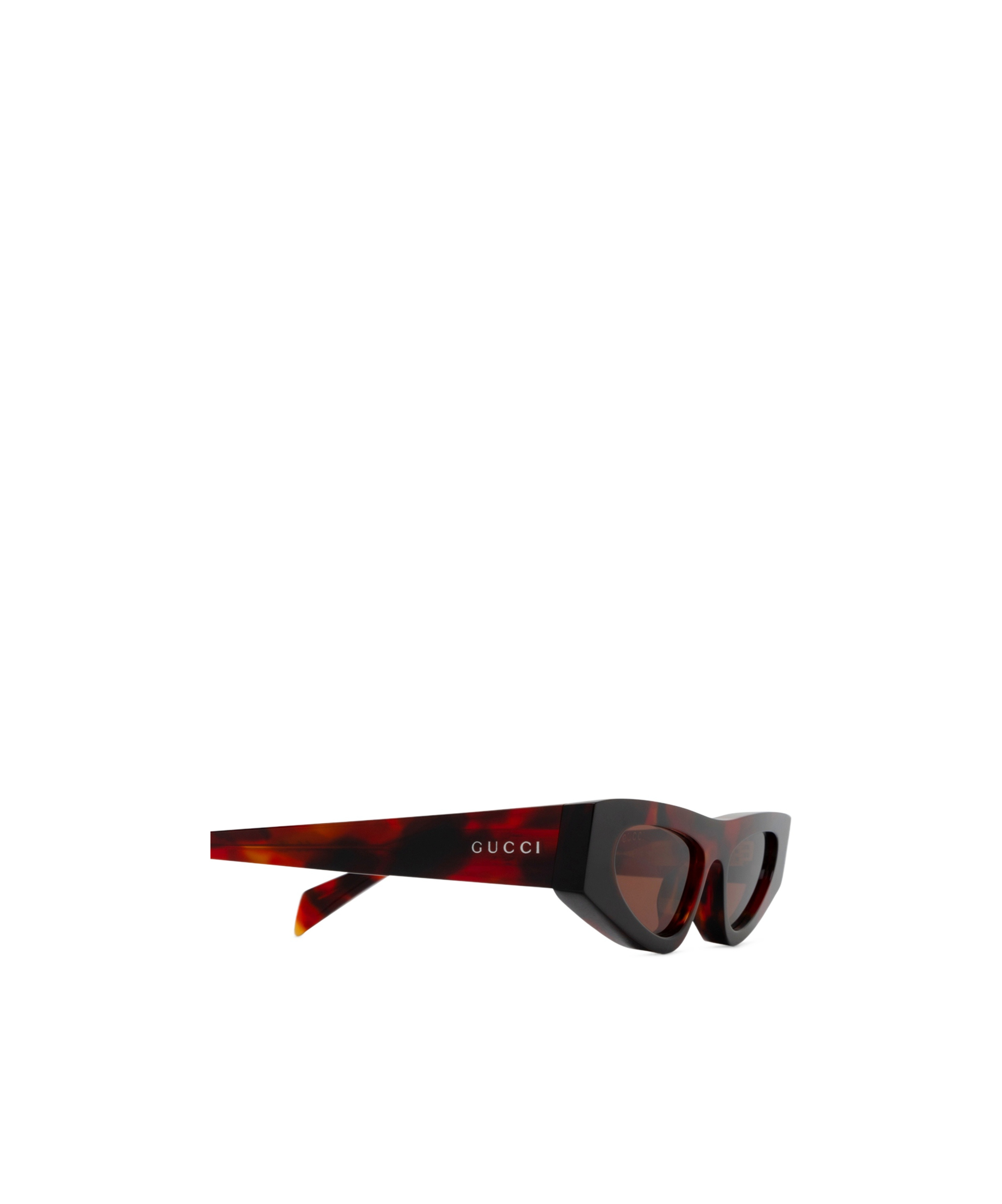 Gucci Eyewear Cat Eye Frame Sunglasses In Brown