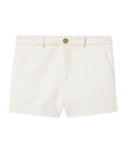 Gucci Cotton Bouclé Shorts In Off White