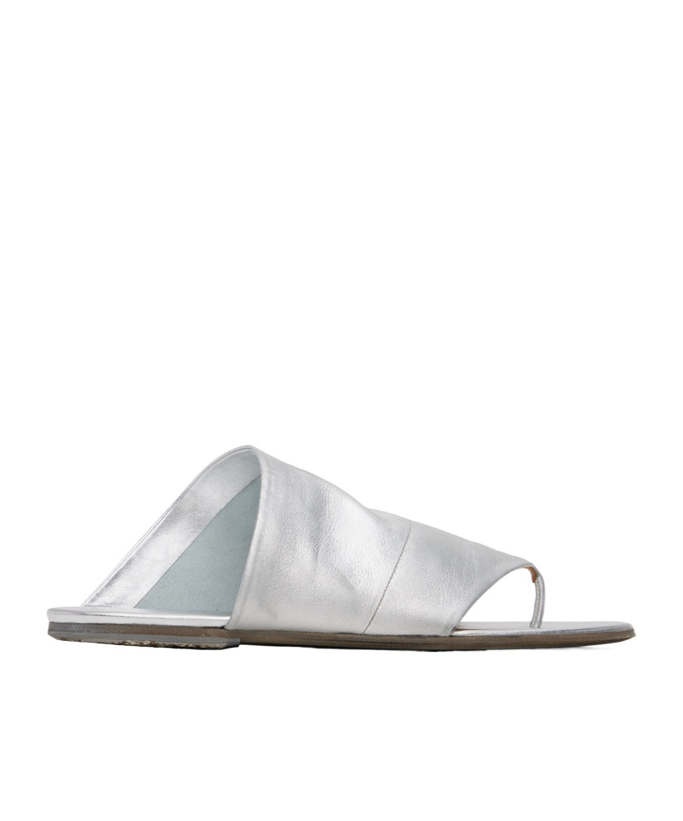 Marsèll Asymmetrical Toe Slippers In White