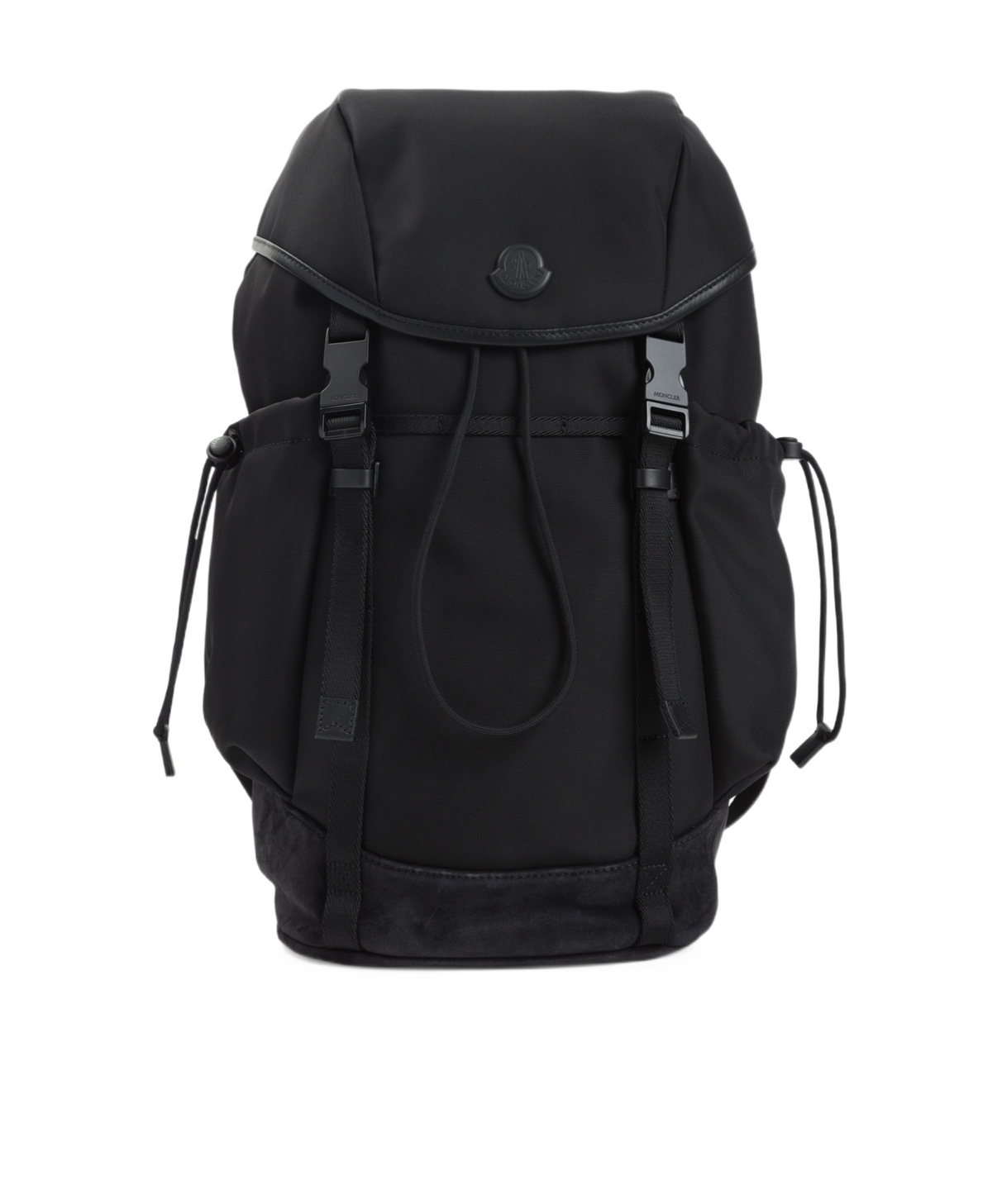 Moncler Logo-patch Backpack In Black