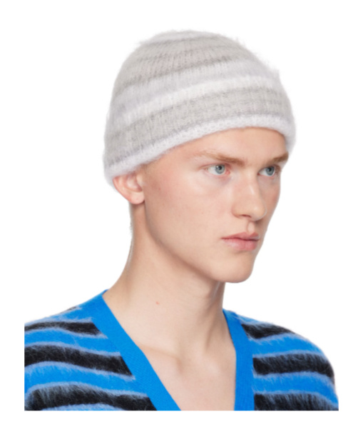 Marni Brushed-finish Beanie In White