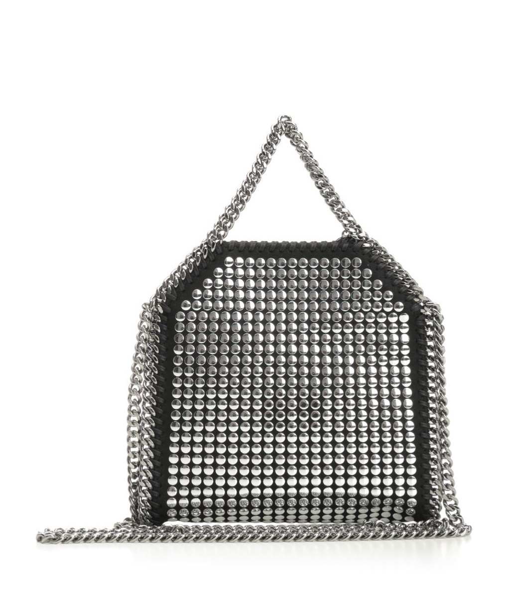 Stella Mccartney Falabella Tiny Bag Mirror Hotfix In Metallic
